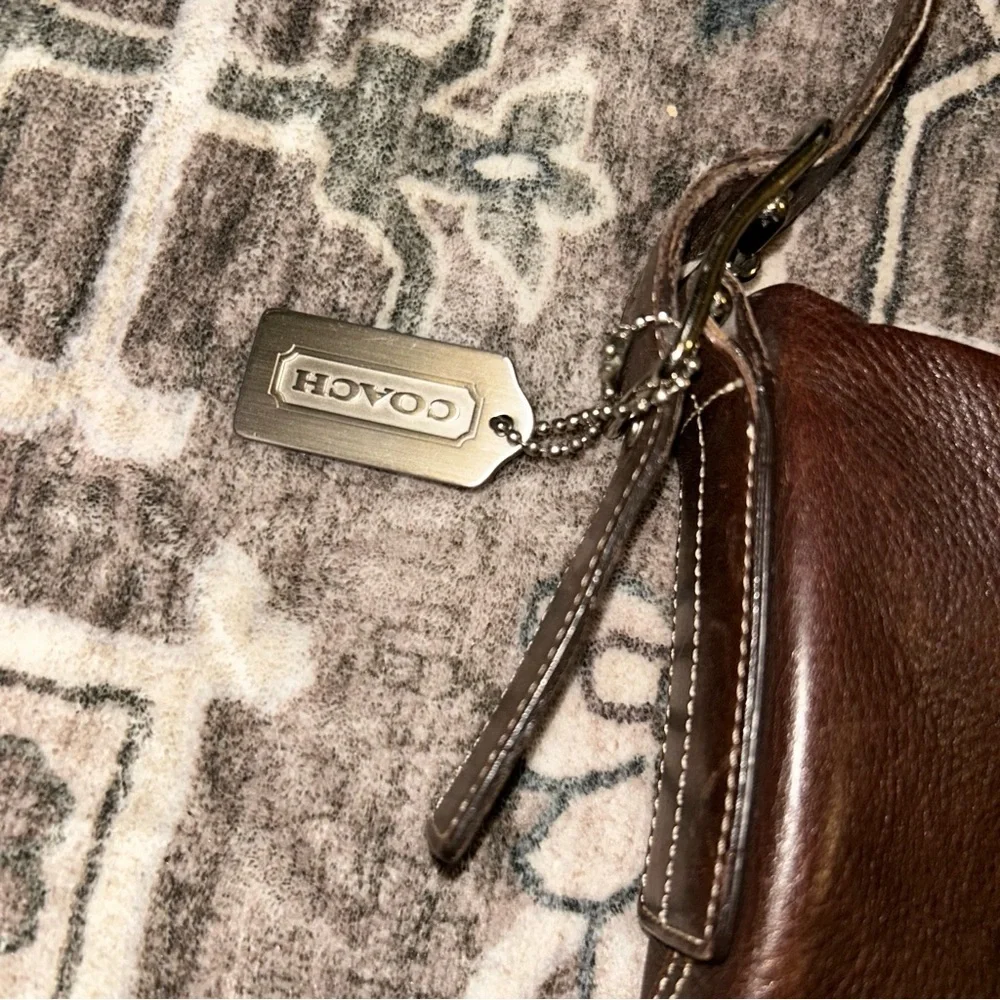 VTG Coach Rich Brown Leather Bag 9186 - Picture 4 of 7